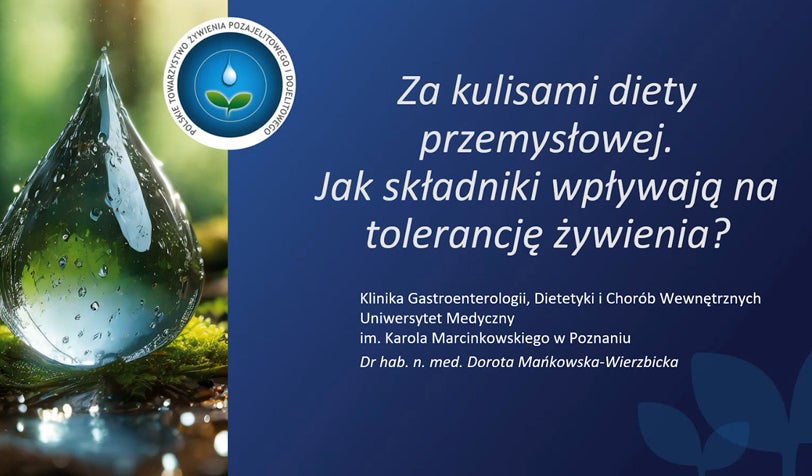 Za kulisami diety przemysłowej - Prof. Dorota Mańkowska-Wierzbicka 