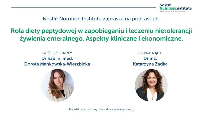 Rola diety peptydowej w leczeniu i zapobieganiu nietolerancji żywienia enteralnego