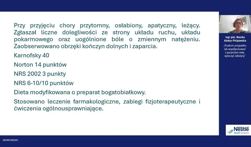 Studium przypadku odleżyny- wykład mgr Aleksy