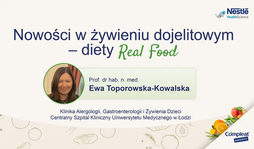 Nowości w żywieniu dojelitowym - diety Real Food