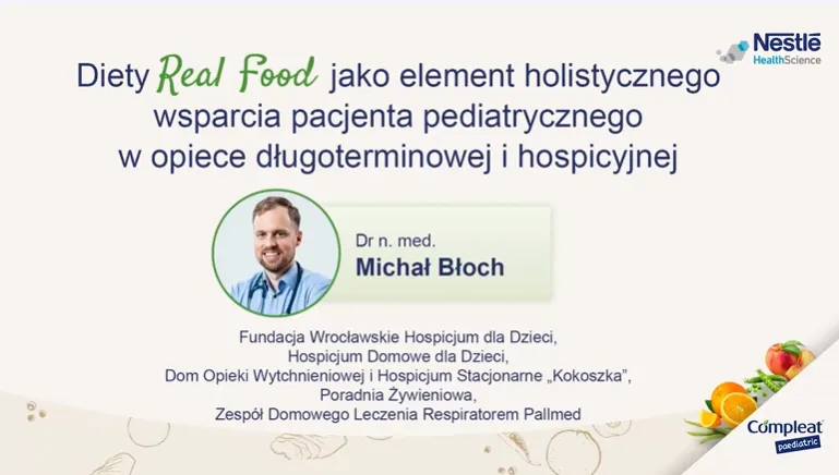 Diety real food jako element holistycznego wsparcia pacjenta pediatrycznego w opiece długoterminowej i hospicyjnej